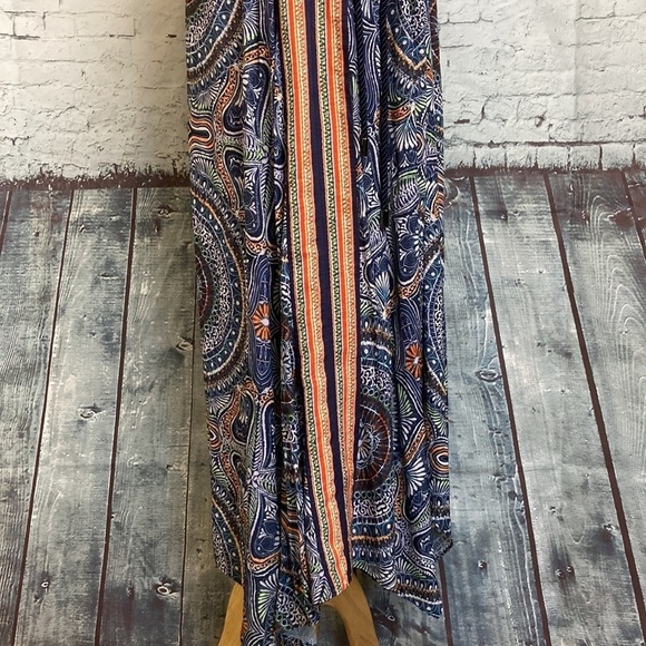 Ramy Brook Vanna Tile Maxi Handkerchief Dress XS Boho Designer Summer Vacation - Picture 10 of 16